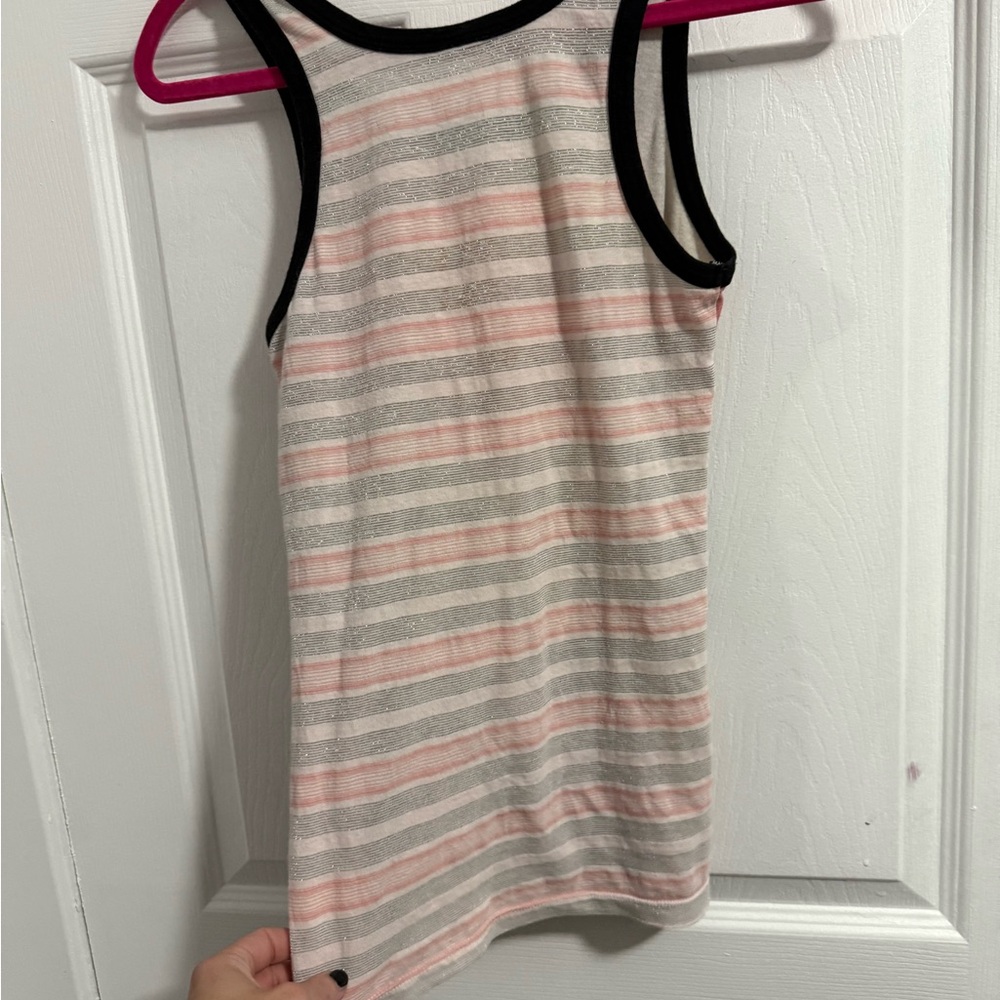 Custo Barcelona Graphic Tank Top in Beige, Red, Orange, Black - Picture 2 of 2
